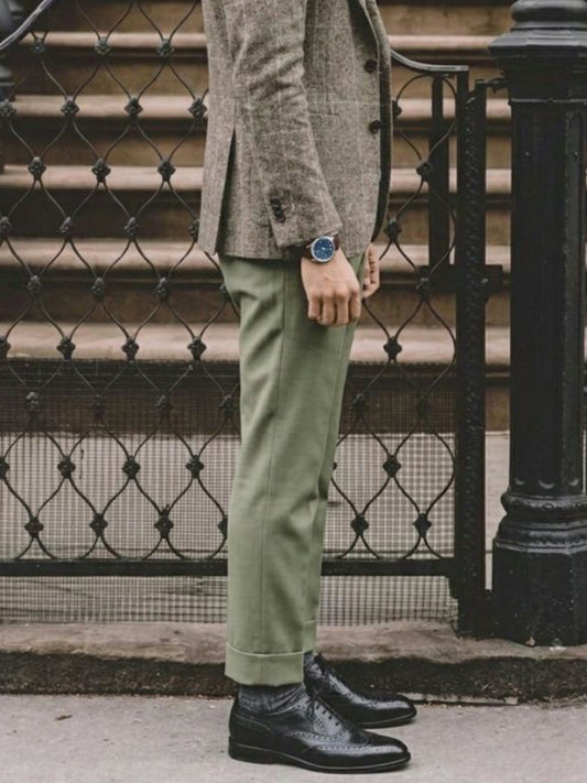 Wide Fit Oxford Brogues in Tan