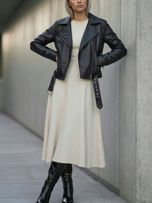 Biker Jacket, on model