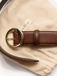 4cm Circle Belt in Chestnut