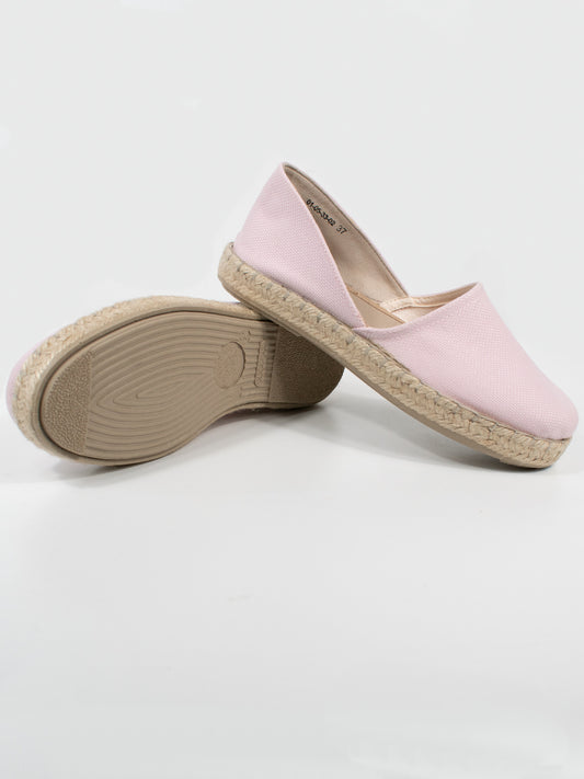Recycled Espadrille Sandals in Black Canvas