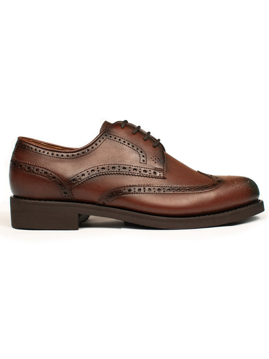 Goodyear Welt London Brogues in Chestnut
