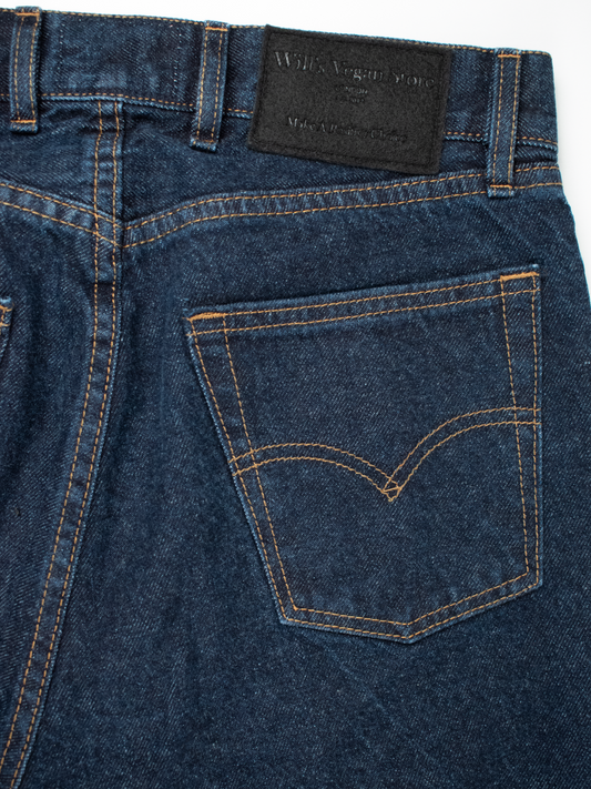 Classic Straight Leg Recycled Denim Jeans in Blue