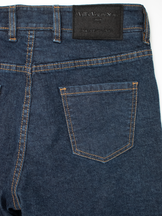Classic Slim Fit Recycled Denim Jeans in Blue