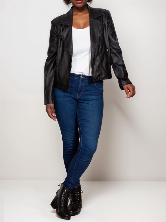 Biker Jacket, on model