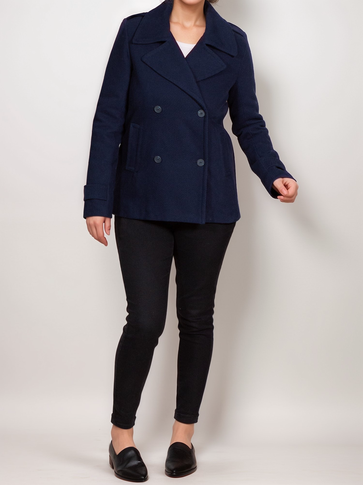 Pea Coat, on model