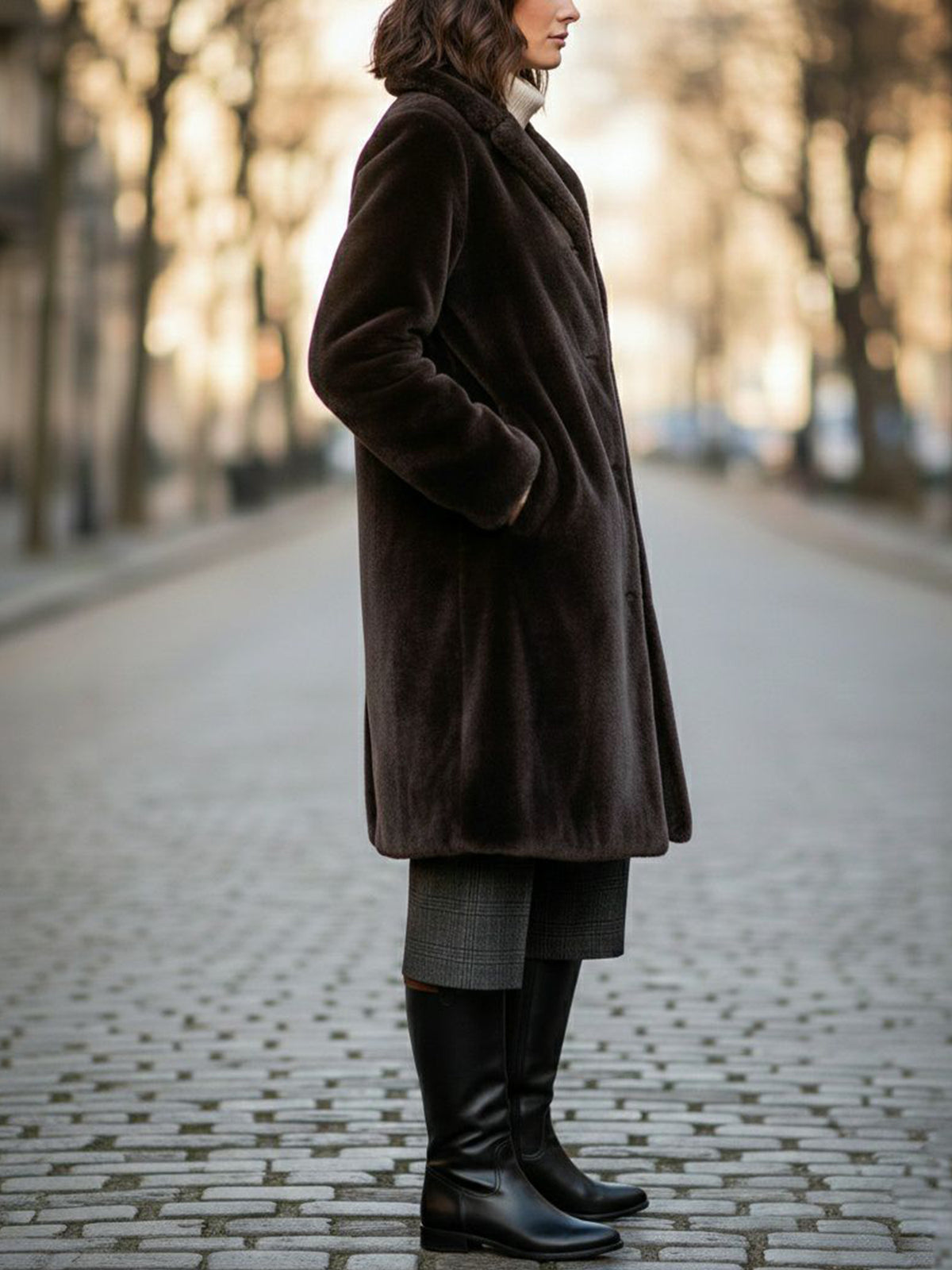 Recycled Vegan Fur Coat