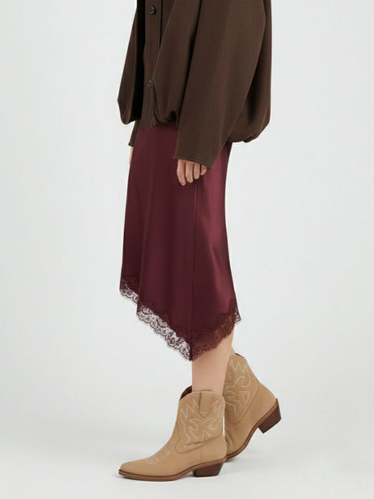 Low Western Boots in Sand Vegan Suede