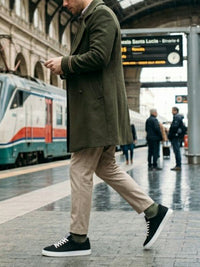LDN Biodegradable Sneakers in Black Knit