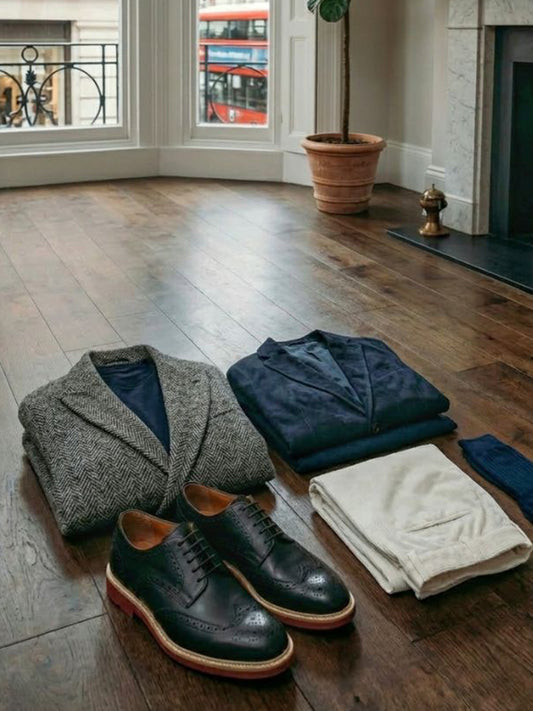 Signature Brogues in Tan & Dark Brown