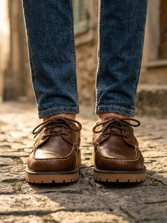 Deck Shoes in Dark Blue