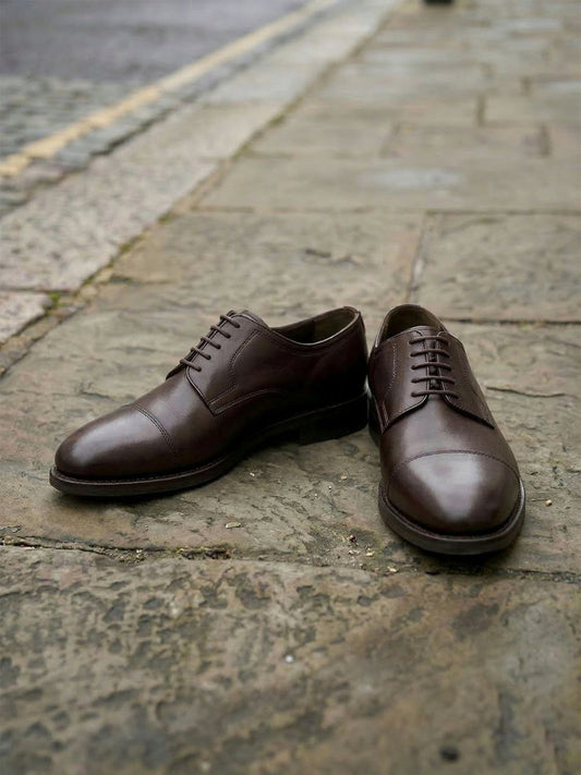 Goodyear Welt Derbys in Tan