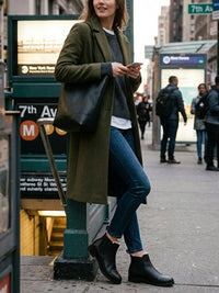 Luxe Insulated Smart Chelsea Boots in Black