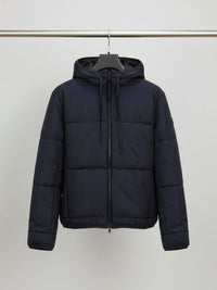 Recycled Hooded Puffer in Black