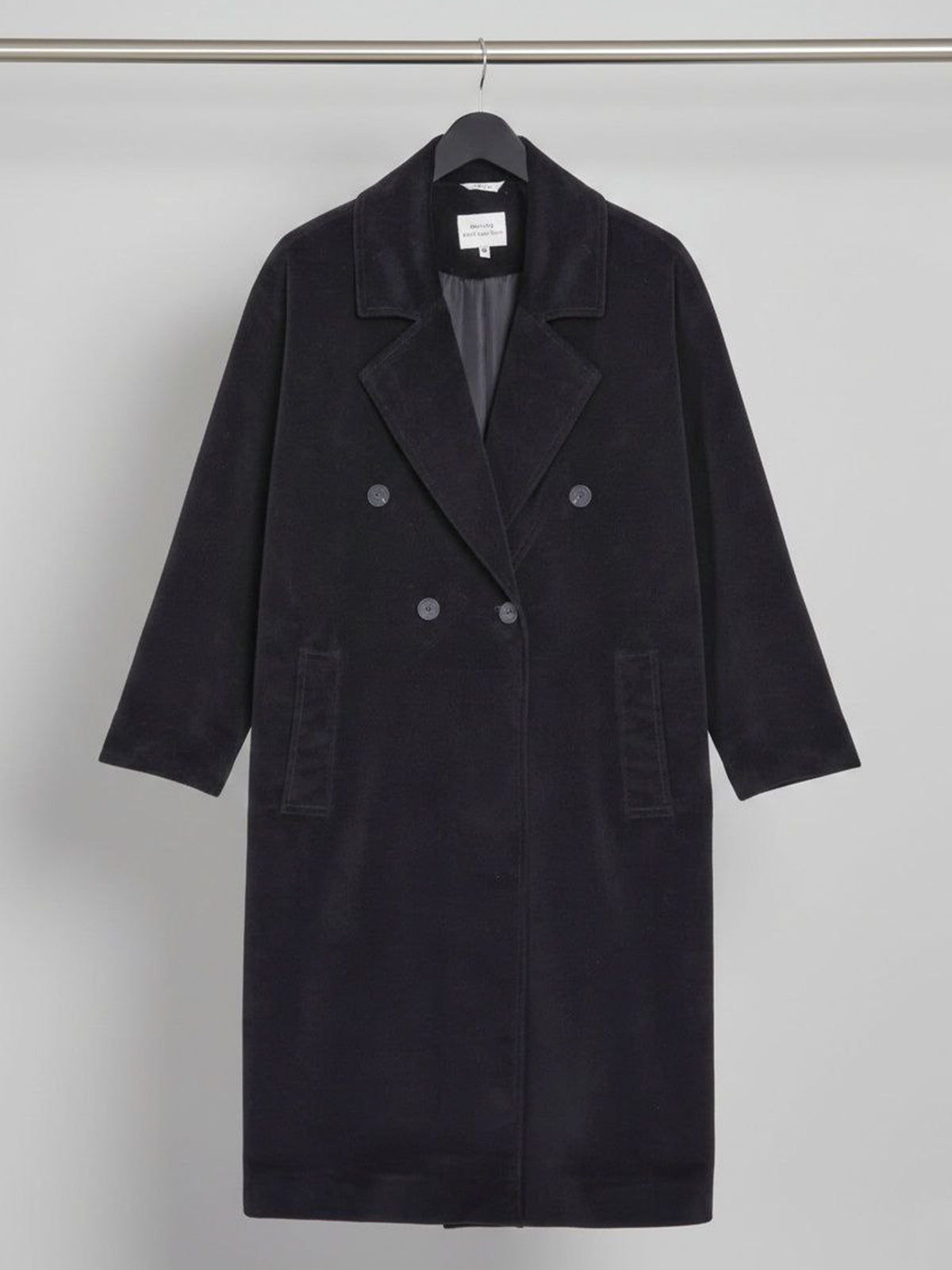 Double Breasted Vegan Wool Coat