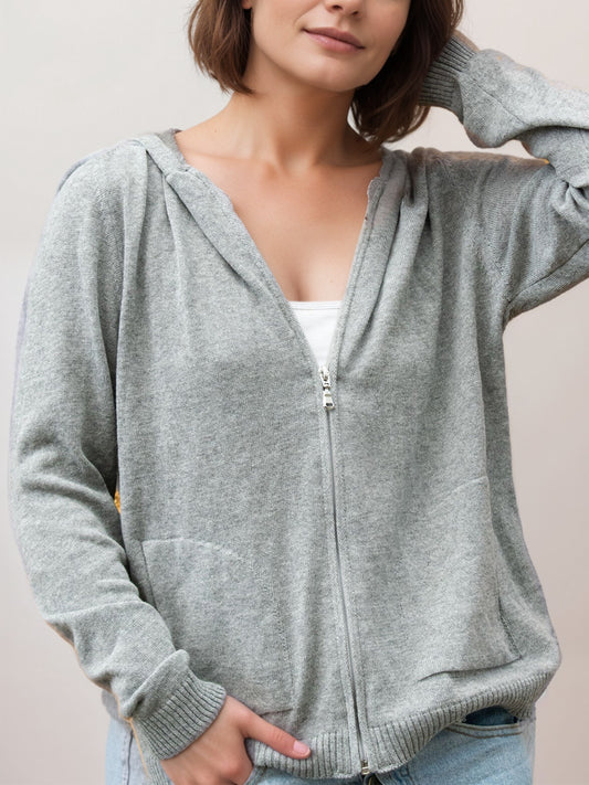 Recycled Knit Tracksuit Bottoms in Grey Knit