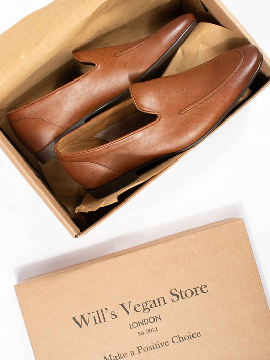 Slip-On Loafers in Tan