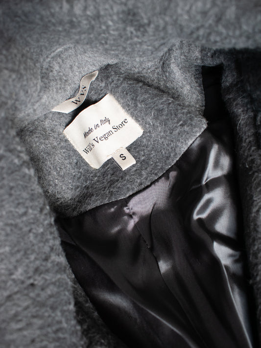 Vegan Wool Oversize Coat in Grey