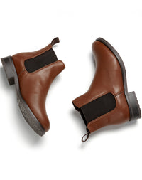 Luxe Smart Chelsea Boots in Chestnut