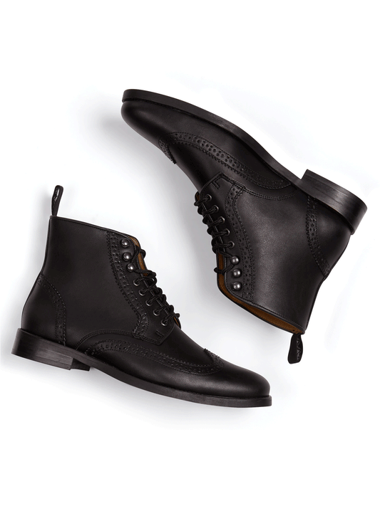 Brogue Boots in Black
