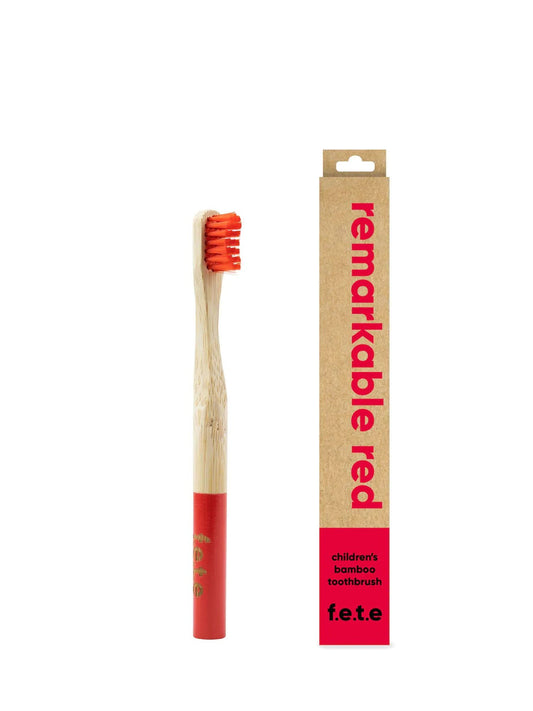 Fete Children's Soft Bamboo Toothbrush in Cheeky Charcoal'