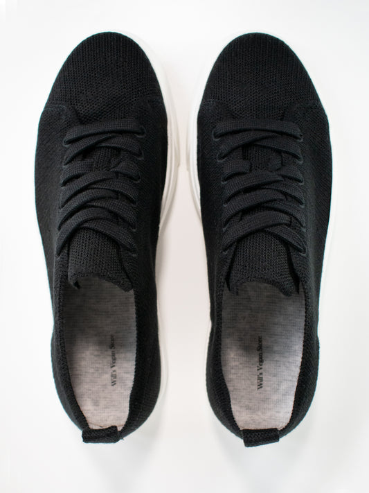 Biodegradable NY Sneakers in White knit