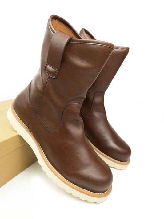 Pull On Rig Boots in Chestnut