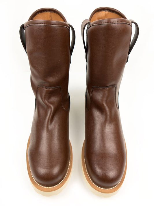 Pull On Rig Boots in Chestnut