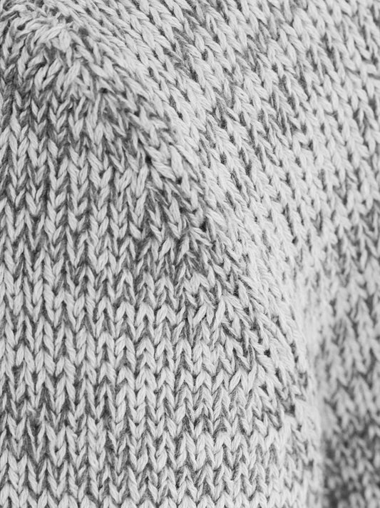 Recycled Roll Neck in Grey Knit
