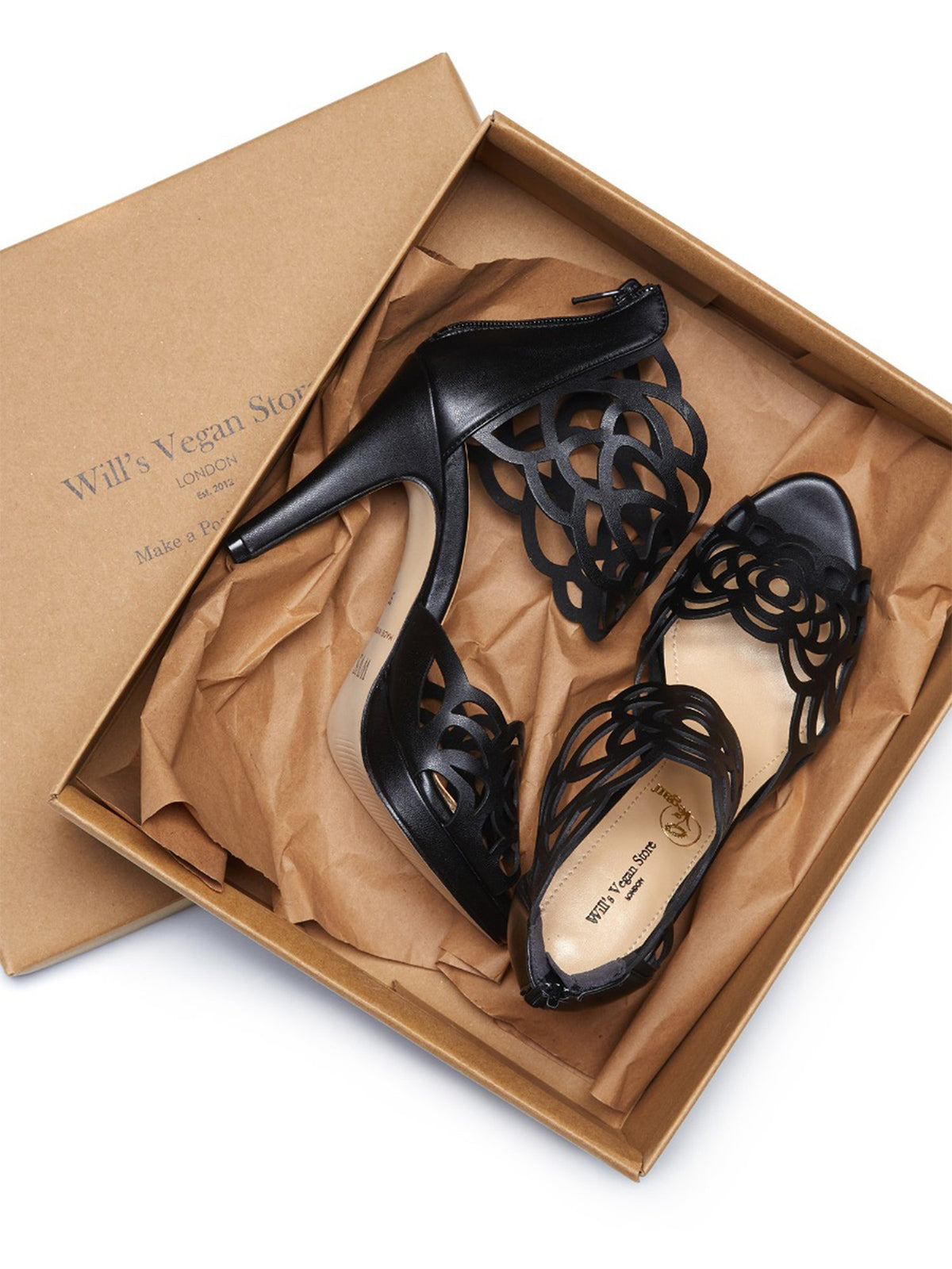 High Heeled Cut Outs, heel detail