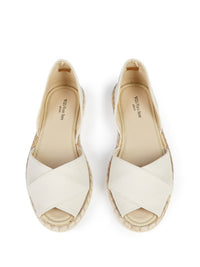 Recycled Espadrille Cross Over Straps