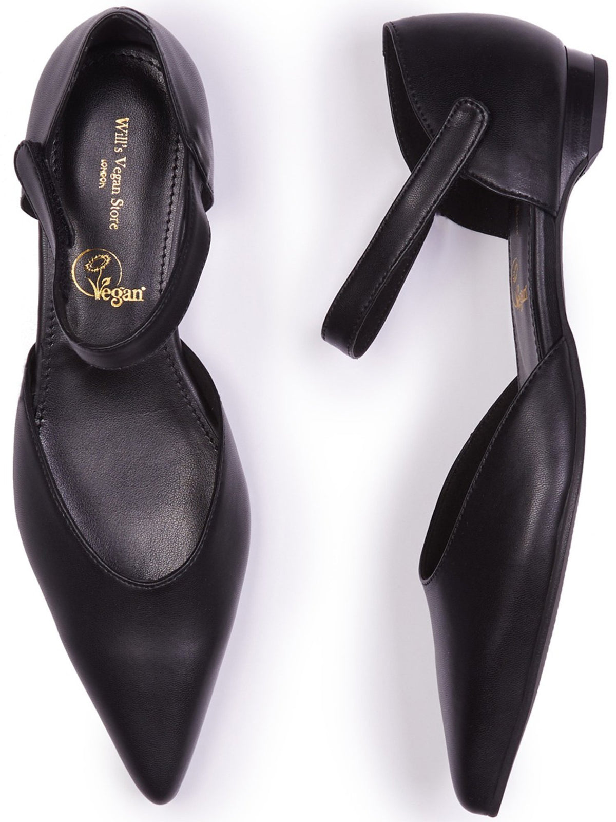 Point Toe Flats, toe detail