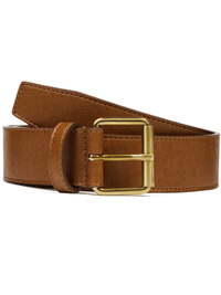 4cm Jeans Belt in Tan