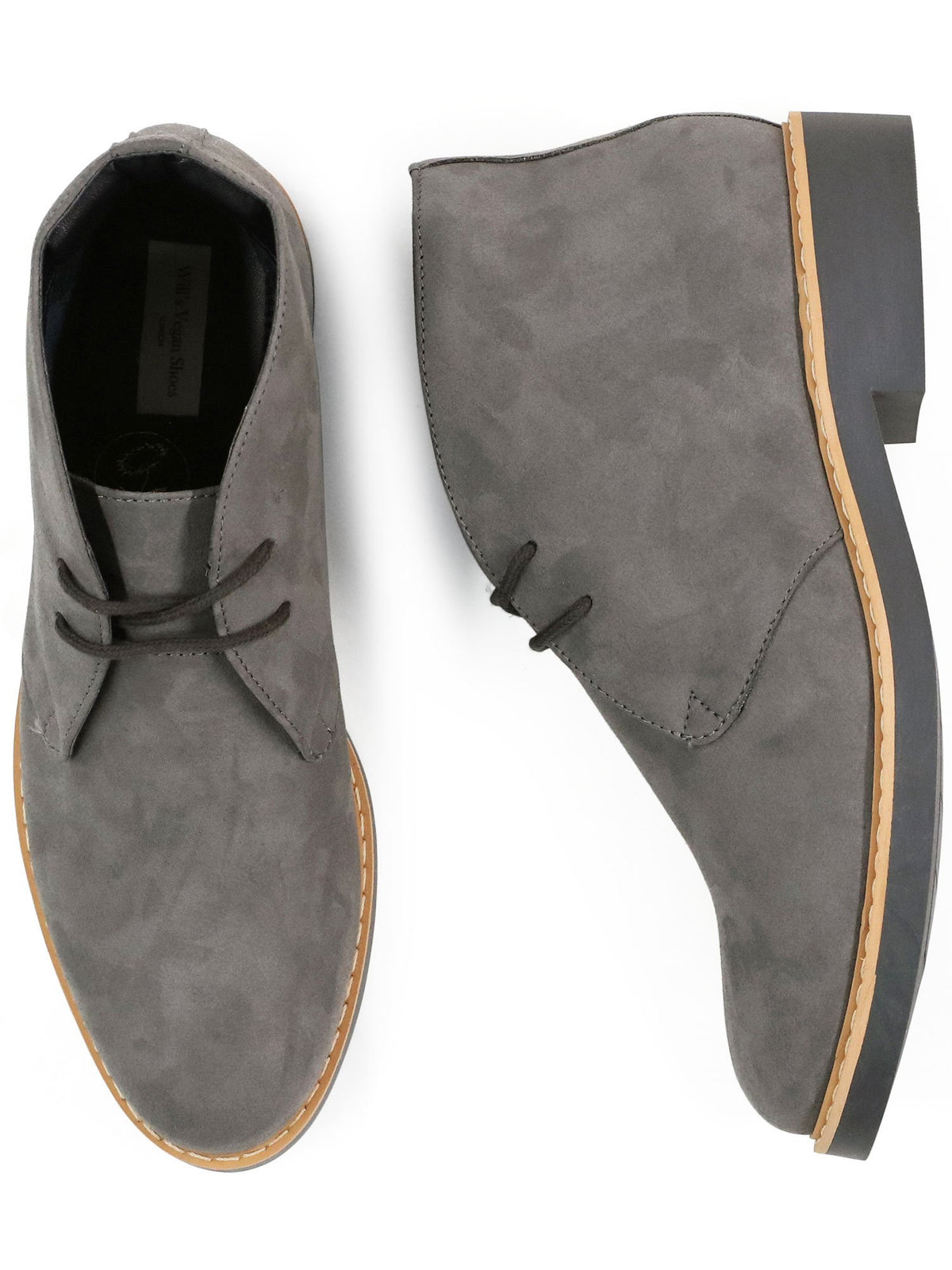 Signature Deserts in Grey Vegan Suede
