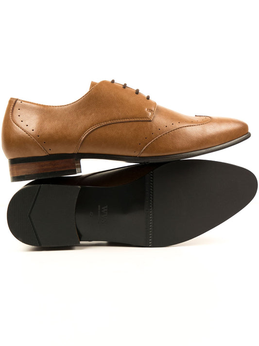 Slim Sole Brogues in Tan