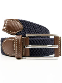 3.5cm Woven Belt in Dark Blue