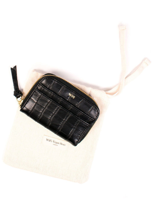 Coin Purse in Aniline Mock Croc