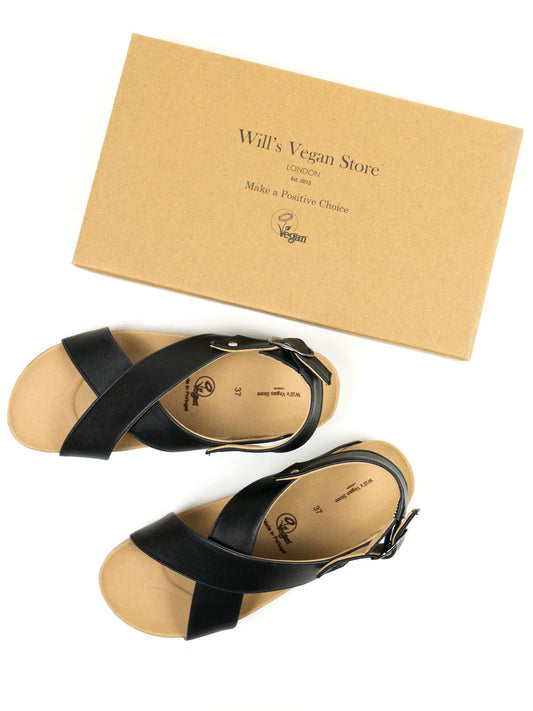Huarache Footbed Sandals in Tan