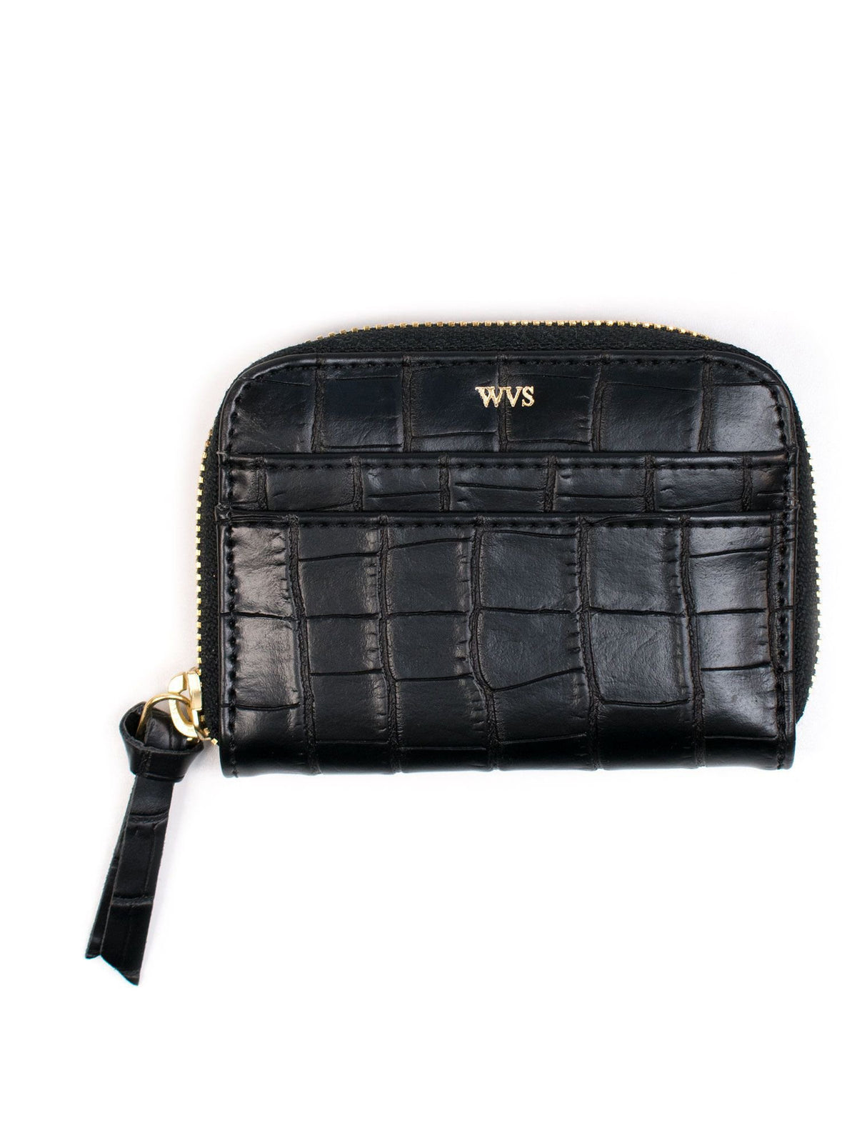 Coin Purse in Aniline Mock Croc