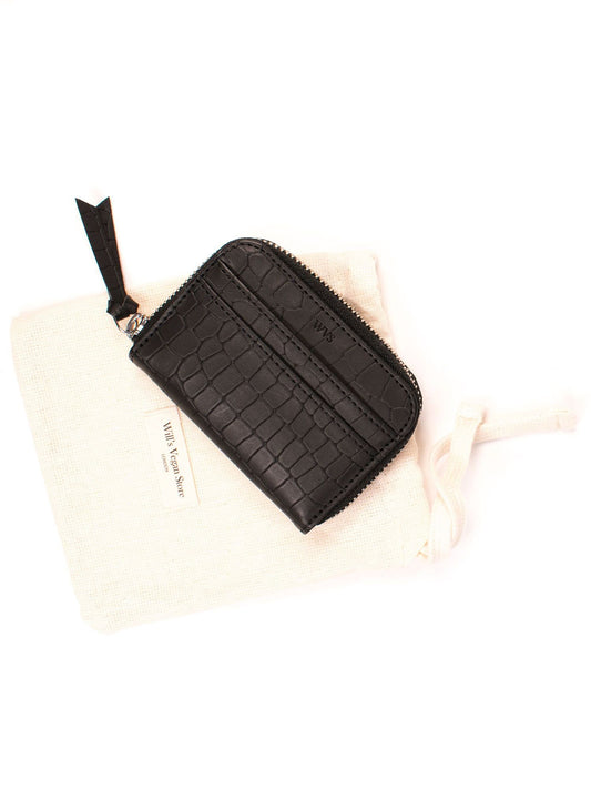 Coin Purse in Aniline Mock Croc