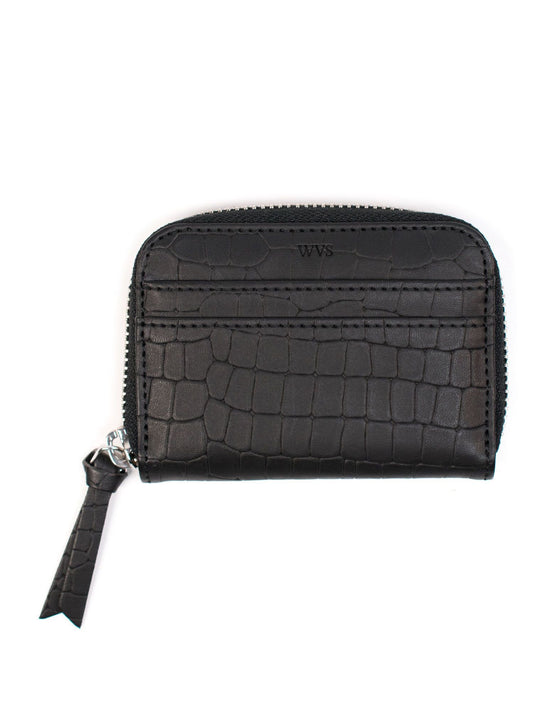 Coin Purse in Aniline Mock Croc