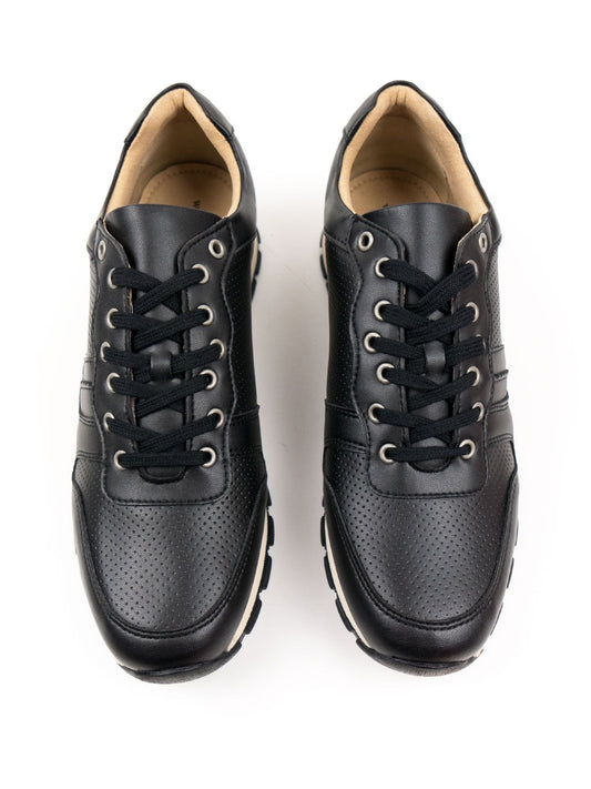 Milan Trainers in Dark Blue Vegan Suede