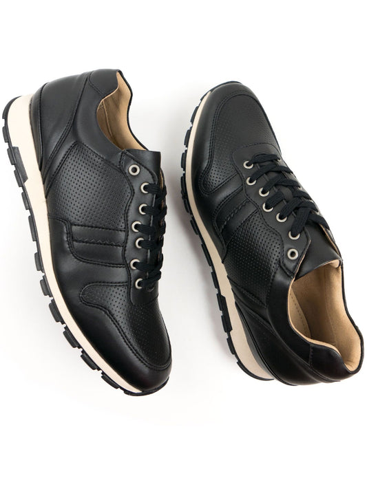 Milan Trainers in Dark Blue Vegan Suede
