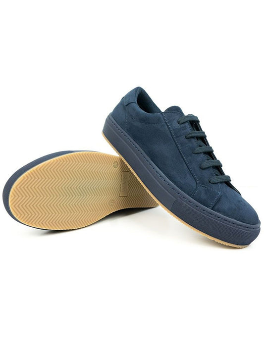Vegan Suede Sneakers in Dark Blue Vegan Suede